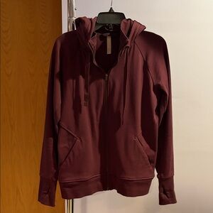 Athleta wine color Zip up Hoodie